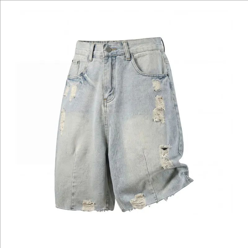Vintage Fashion Jeans - Sommer Herren Casual Jeans-Shorts Lose Mittelhoch