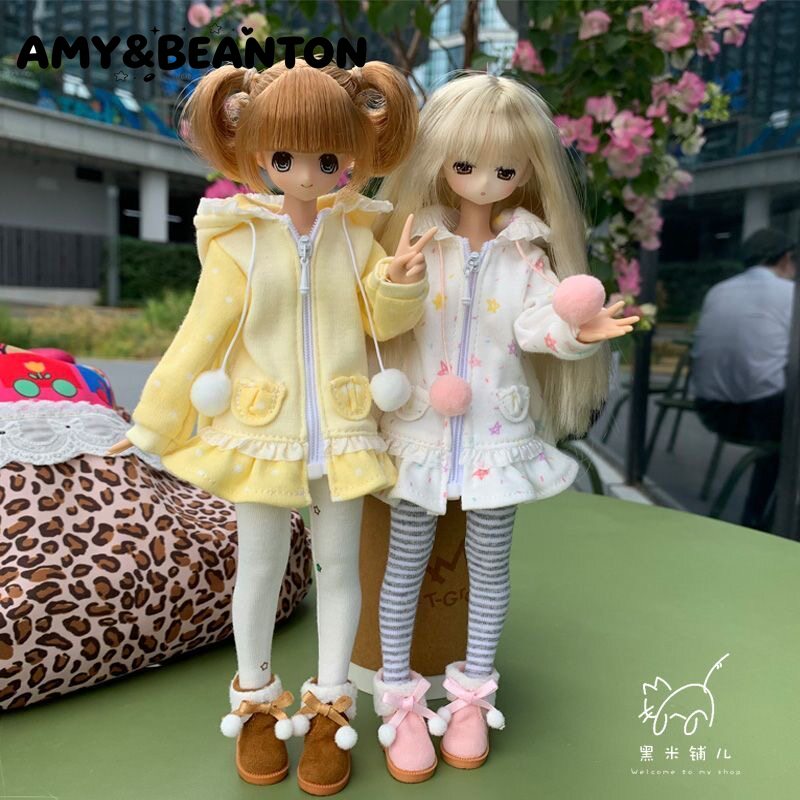 Vintage Fashion Dolls - 1/6 BJD-Puppenkleidung, Mantel mit Hasen- und