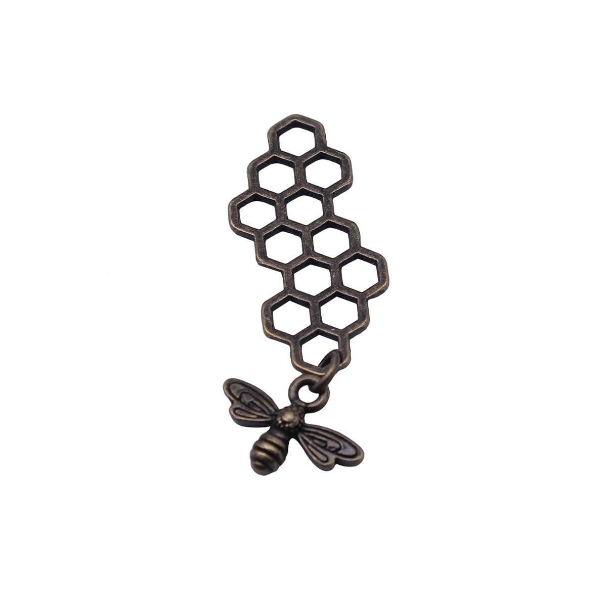 Vintage Fashion Queen - Bienenkönigin-Anhänger Insekten-Charm für Honiggarten DIY Schmuckzubehör
