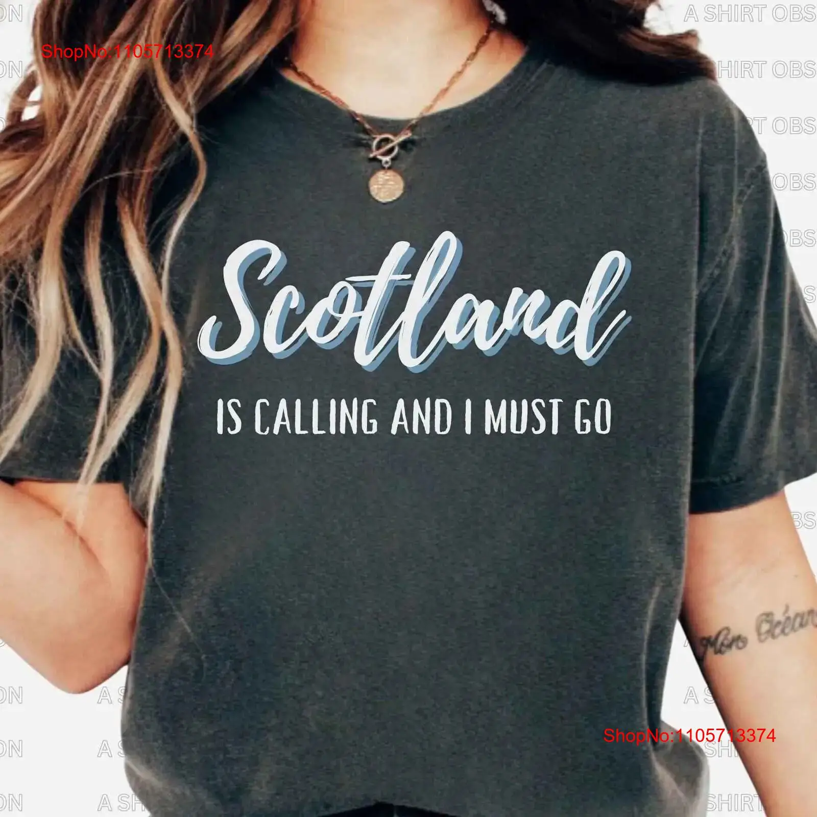 Schottland-T-Shirt, Gälisch, E – Vintage Fashion Edinburgh Bewertung und Preis